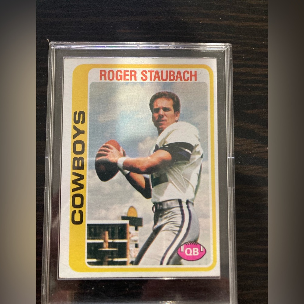 Two time Super Bowl winner Roger Staubach 1978 Topps card